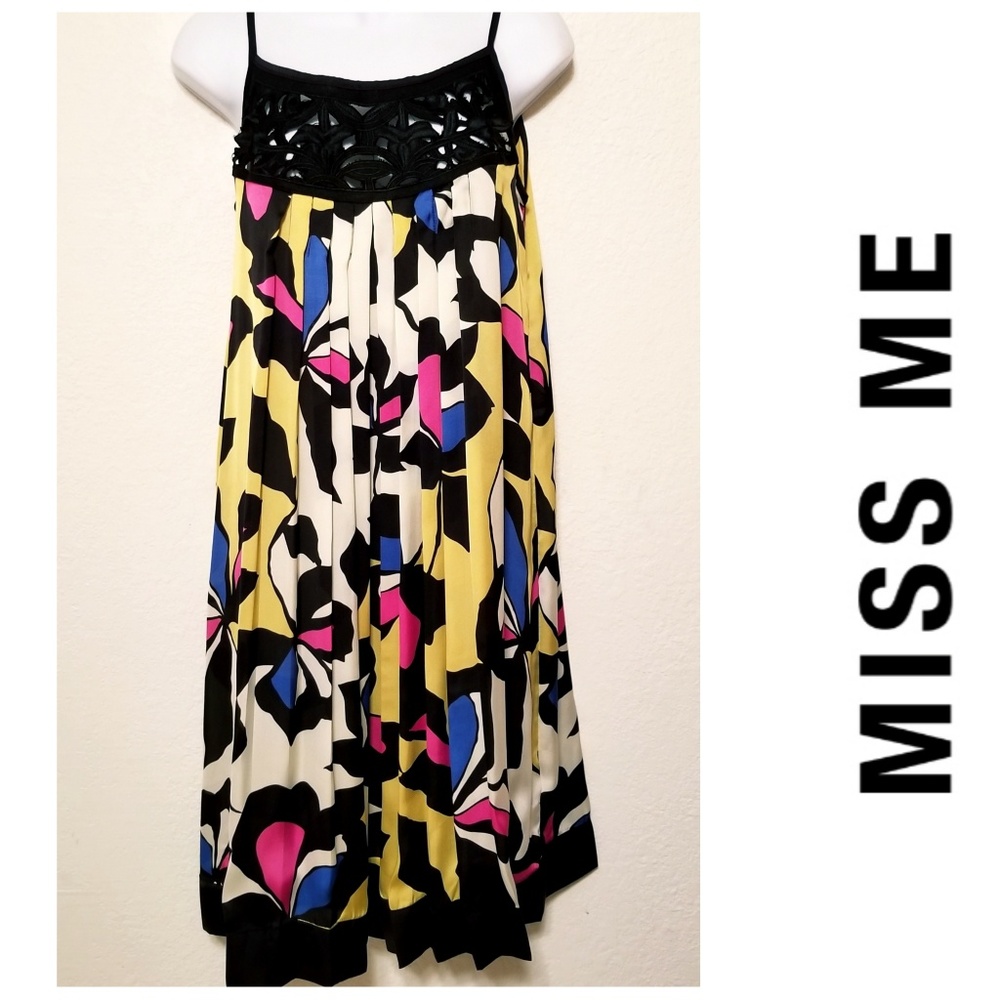 Miss Me Collection Pleated Dress-100%Silk